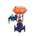 PTFE niwmatig-Falf Rheoli Globe wedi'i Leinio